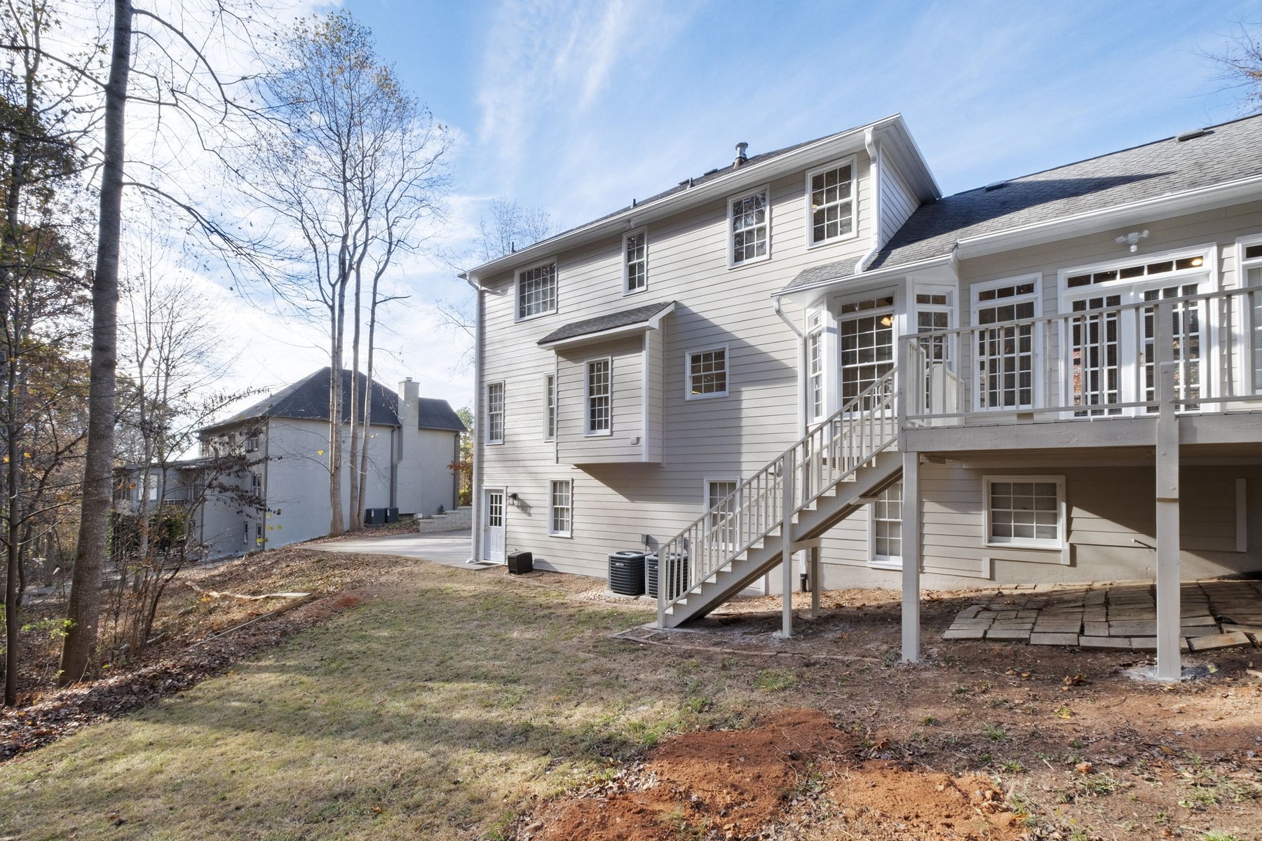 Rear exterior of the home and elevated deck