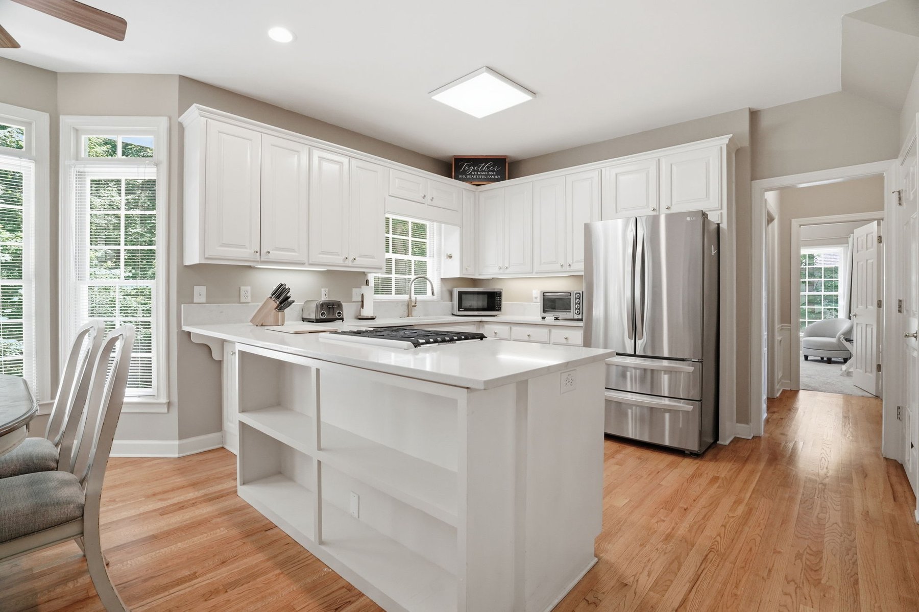 Attached garage interior