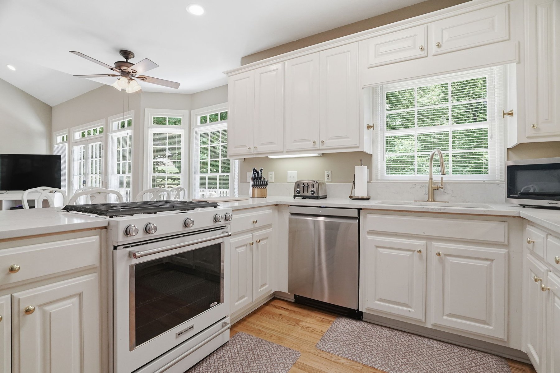 Kitchen with cabinetry and stainless steel appliances