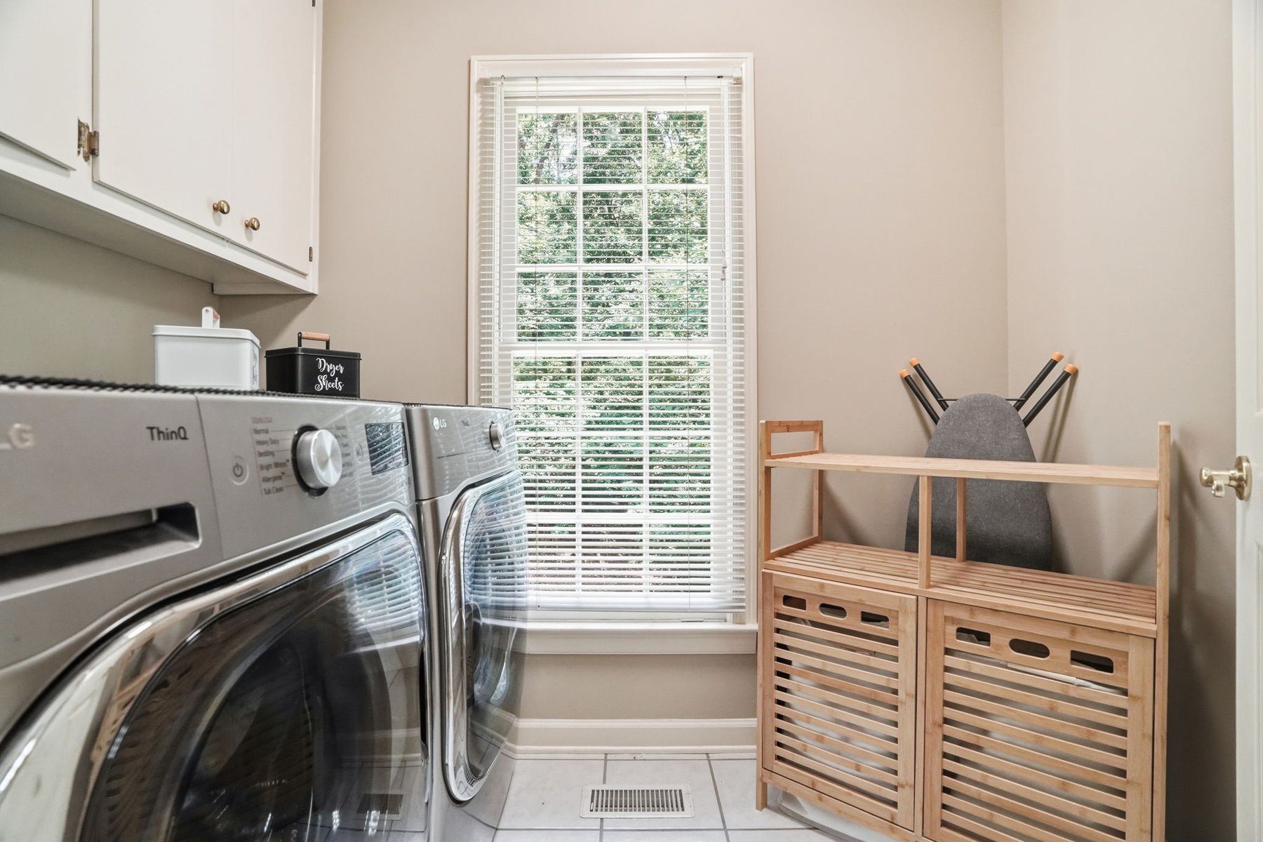 Laundry room with washer and dryer
